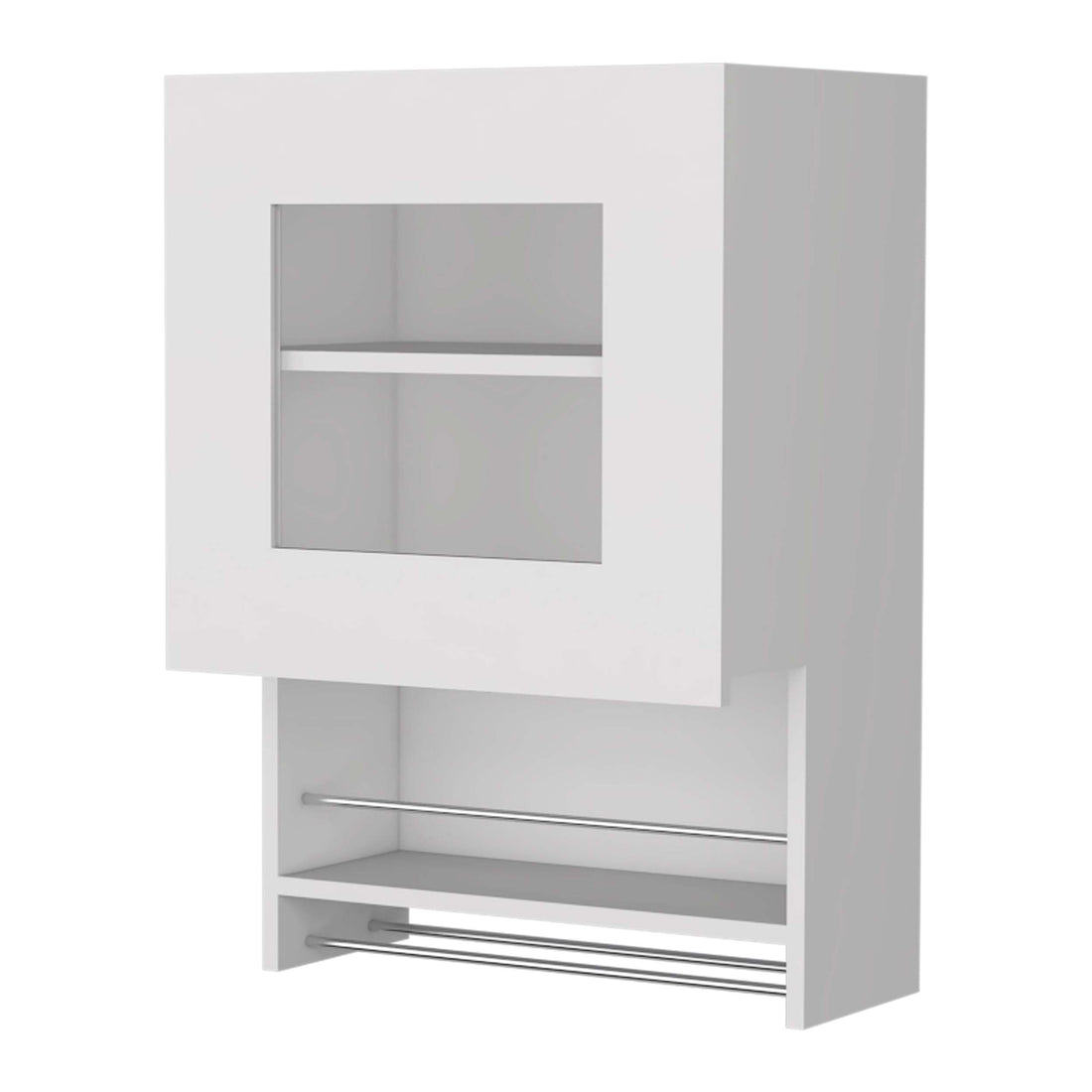 Sunriver Corner Shelf With Cabinet, 3 Tier Shelf