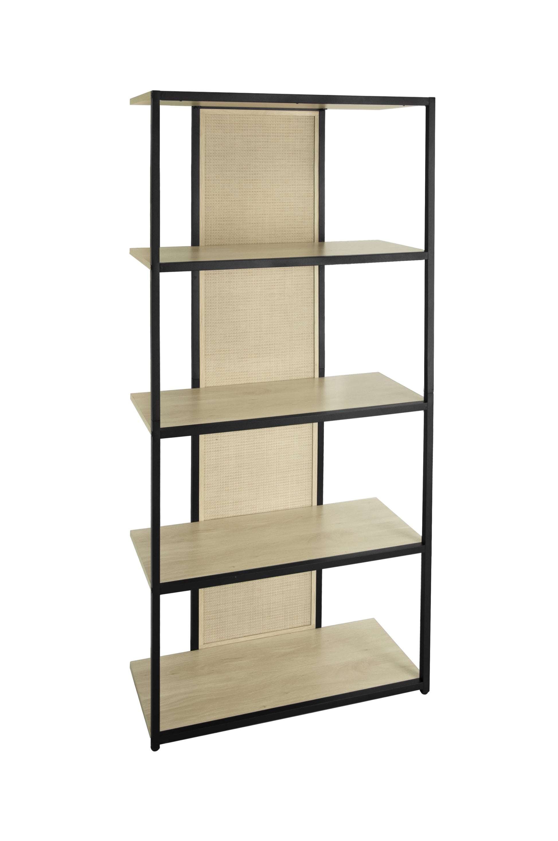 5 Layer Rack,Suitable For Bedroom, Living Room, Study, Dining Room And Entrance Natural Mdf