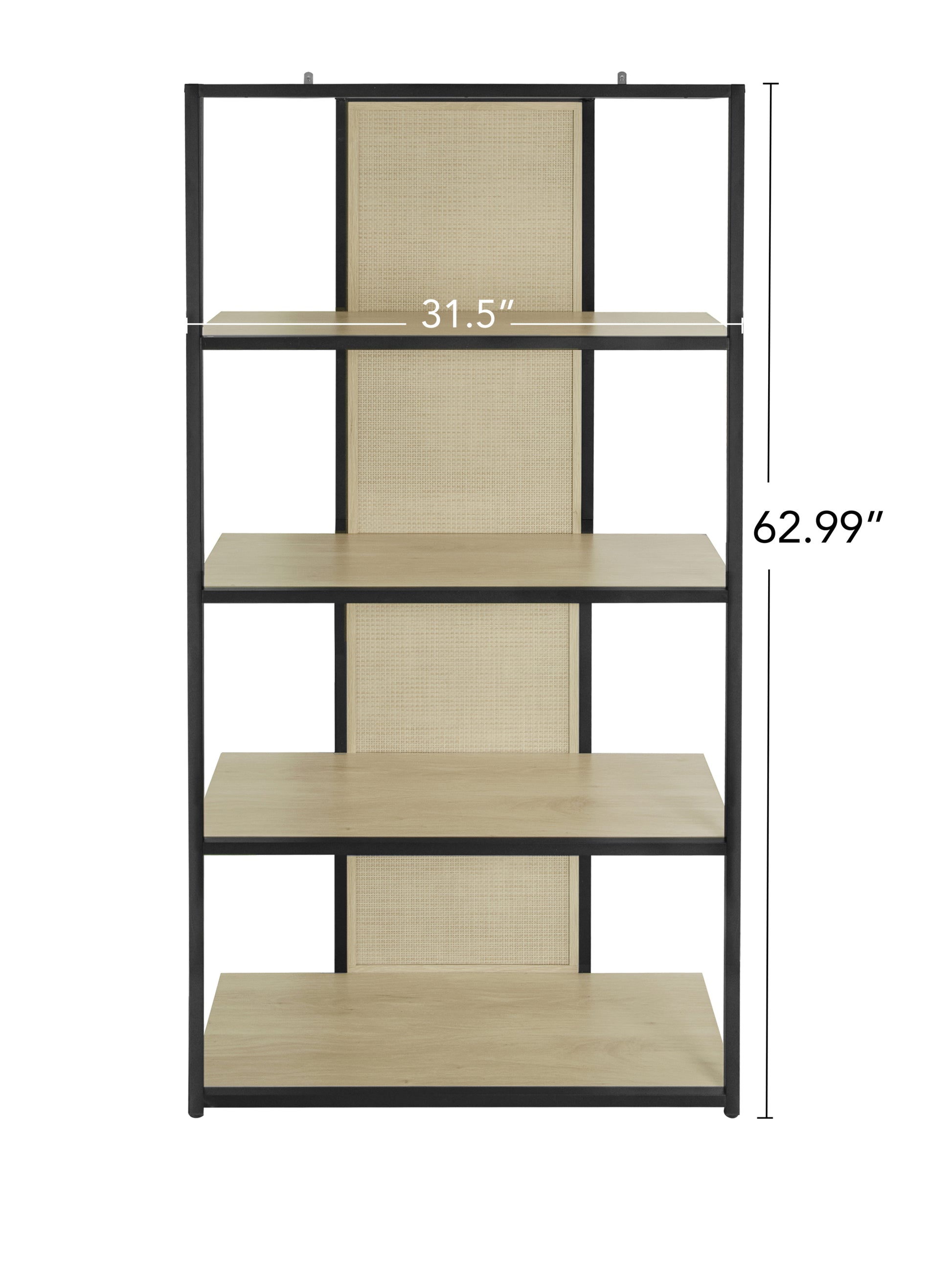 5 Layer Rack,Suitable For Bedroom, Living Room, Study, Dining Room And Entrance Natural Mdf