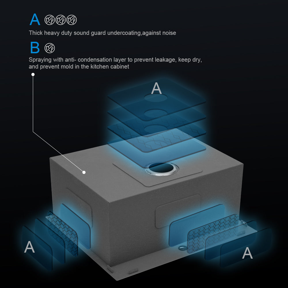 Laundry Sink 25X22X12" Drop In Laundry Sink Brushed Nickel Stainless Steel