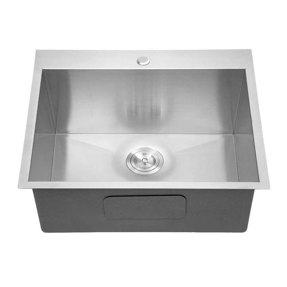 Laundry Sink 25X22X12" Drop In Laundry Sink Brushed Nickel Stainless Steel