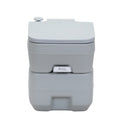 Portable Toilet With 5.3 Gallon Waste Tank And Carry Bag, Porta Potty For Rv Boat Camping, Gray Gray Hdpe