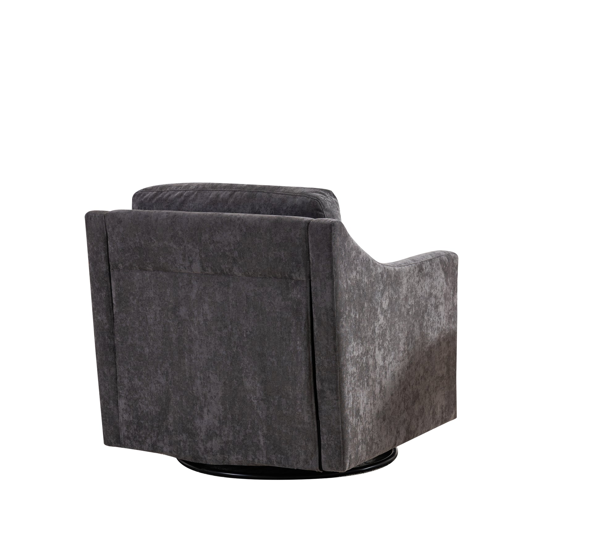 Large Swivel Chair, Upholstered Armchair, Modern Chair, Skin Friendly Gradient Color Linen Fabric, Comfortable To Sit. Suitable For Reception Living Room, Gray Gray Fabric