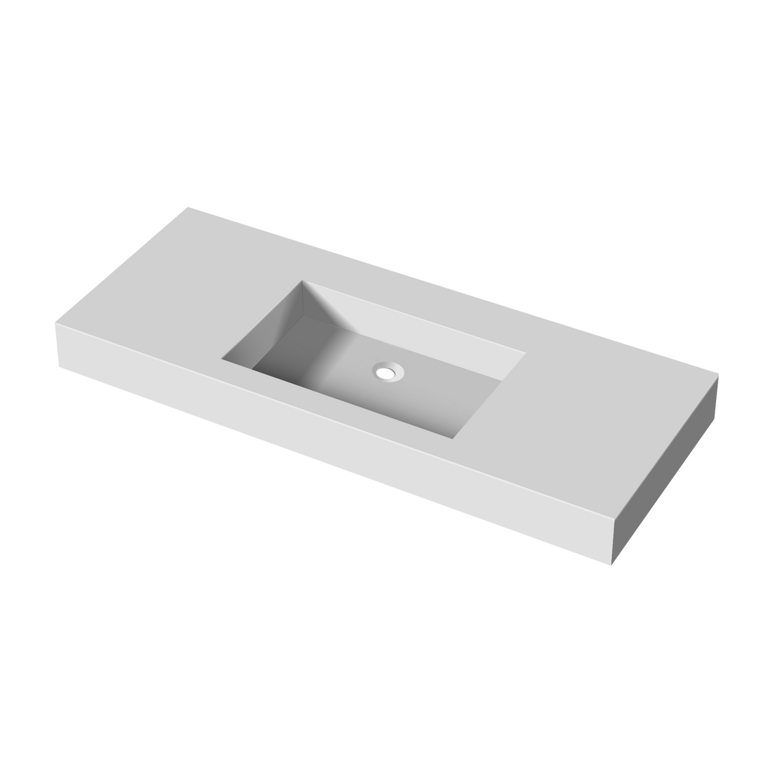 48Inch Solid Surface Single Basin With Mounting
