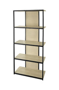 5 Layer Rack,Suitable For Bedroom, Living Room, Study, Dining Room And Entrance Natural Mdf