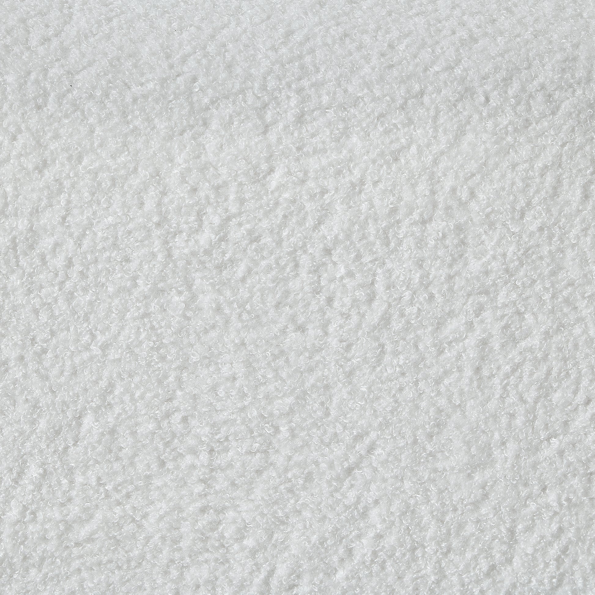 Living Room Furniture Lazy Sofa Chair Teddy Fabric White White Teddy Foam Teddy