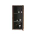 Cc0414S305 Striped Walnut Bathroom Floating Side Cabinet, Wall Mounted Storage Cabinet For Small Spaces, Pre Assembled Walnut Engineered Wood