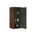 Cc0414S305 Striped Walnut Bathroom Floating Side Cabinet, Wall Mounted Storage Cabinet For Small Spaces, Pre Assembled Walnut Engineered Wood