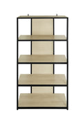 5 Layer Rack,Suitable For Bedroom, Living Room, Study, Dining Room And Entrance Natural Mdf