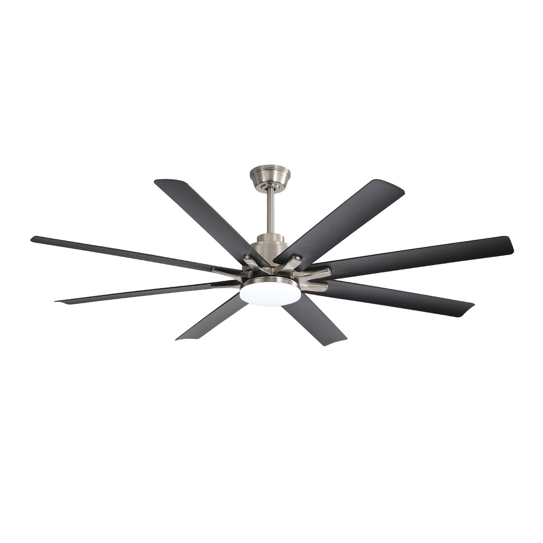 66 Inch Modern Ceiling Fan With Dimmable Led Light 8 matte black-abs