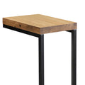 Black And Antique Nutmeg Snack Table Brown Light Brown Primary Living Space Industrial Rectangular Coffee & End Tables Wood