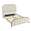 Queen Size Bed Frame,Upholstered Platform Bed & High Headboard With Wood Slat Support,No Box Spring Needed,Easy Assembly, Velvet White Box Spring Not Required Queen White Metal Bedroom Bed Frame Velvet Metal