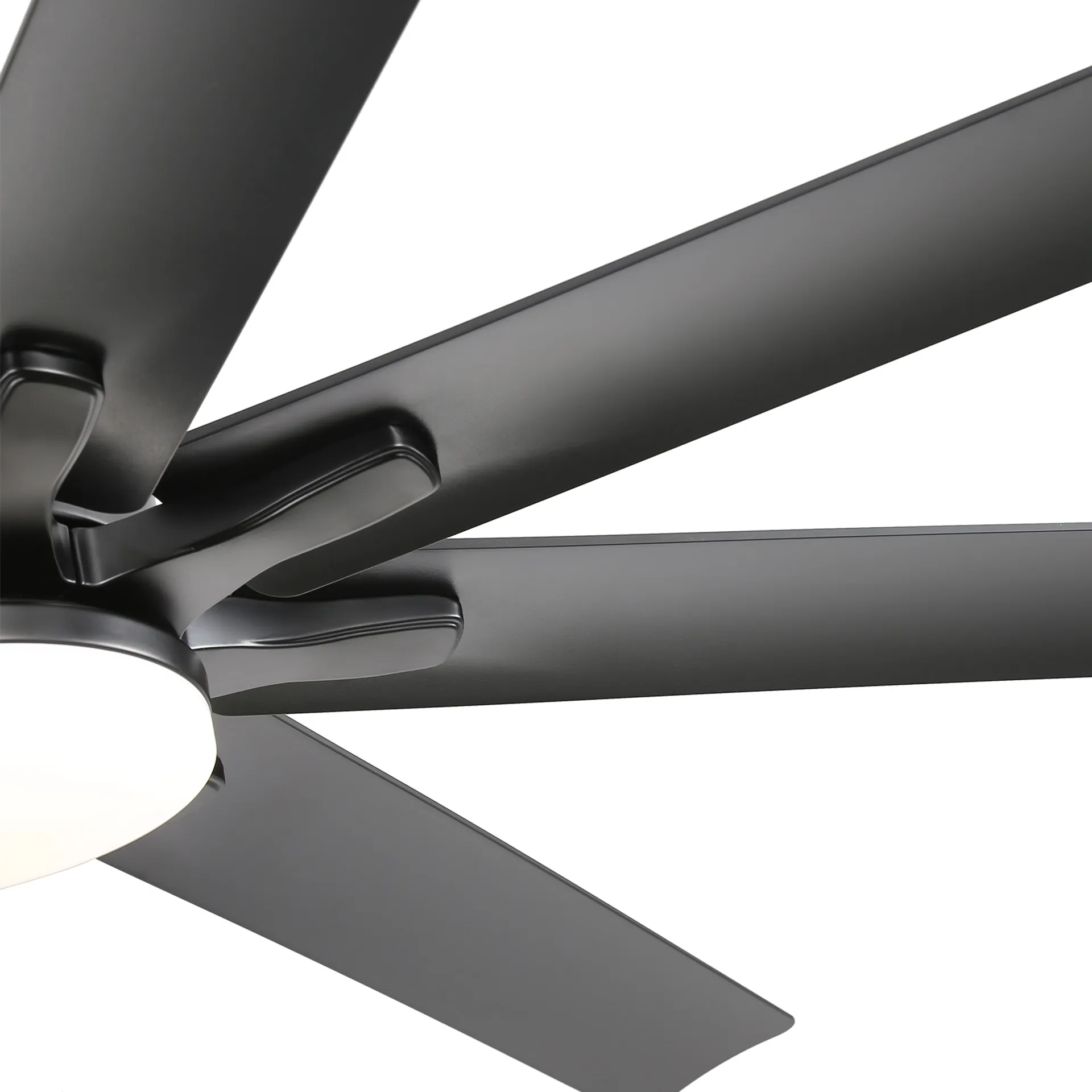 66 Inch Modern Ceiling Fan With Dimmable Led Light 8 matte black-abs