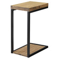 Black And Antique Nutmeg Snack Table Brown Light Brown Primary Living Space Industrial Rectangular Coffee & End Tables Wood