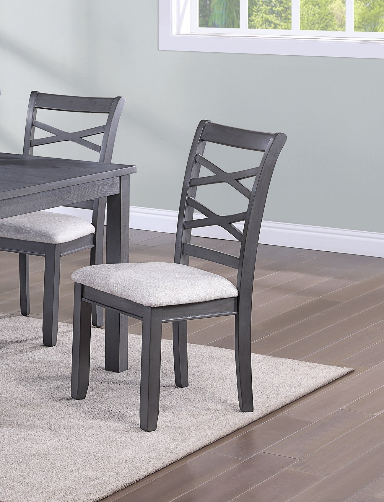 Dining Room Furniture Modern 6Pcs Set Dining Table 4X Side Chairs And A Bench Rubberwood Unique Design Back Chair Wooden Top Gray Wood Dining Room Bench Seating Birch Rectangular Dining Table With Chair And Bench Wood Wood Grey Mix Seats 6 60 Inches