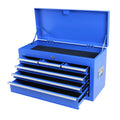 Rolling Tool Chest With Wheels And 8 Drawers, Detachable Large Tool Cabinet With Lock For Garage, Locking Mechanic Tool Cart With Black Liner For Warehouse, Workshop, High Capacity Blue Steel