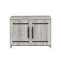 Grey Driftwood 2 Door Accent Cabinet Standard 3 4 Shelves Gray Gray Primary Living Space Adjustable Shelves Transitional Wood