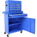 5 Drawer Rolling Tool Chest, High Capacity Tool blue-steel