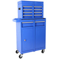 5 Drawer Rolling Tool Chest, High Capacity Tool blue-steel