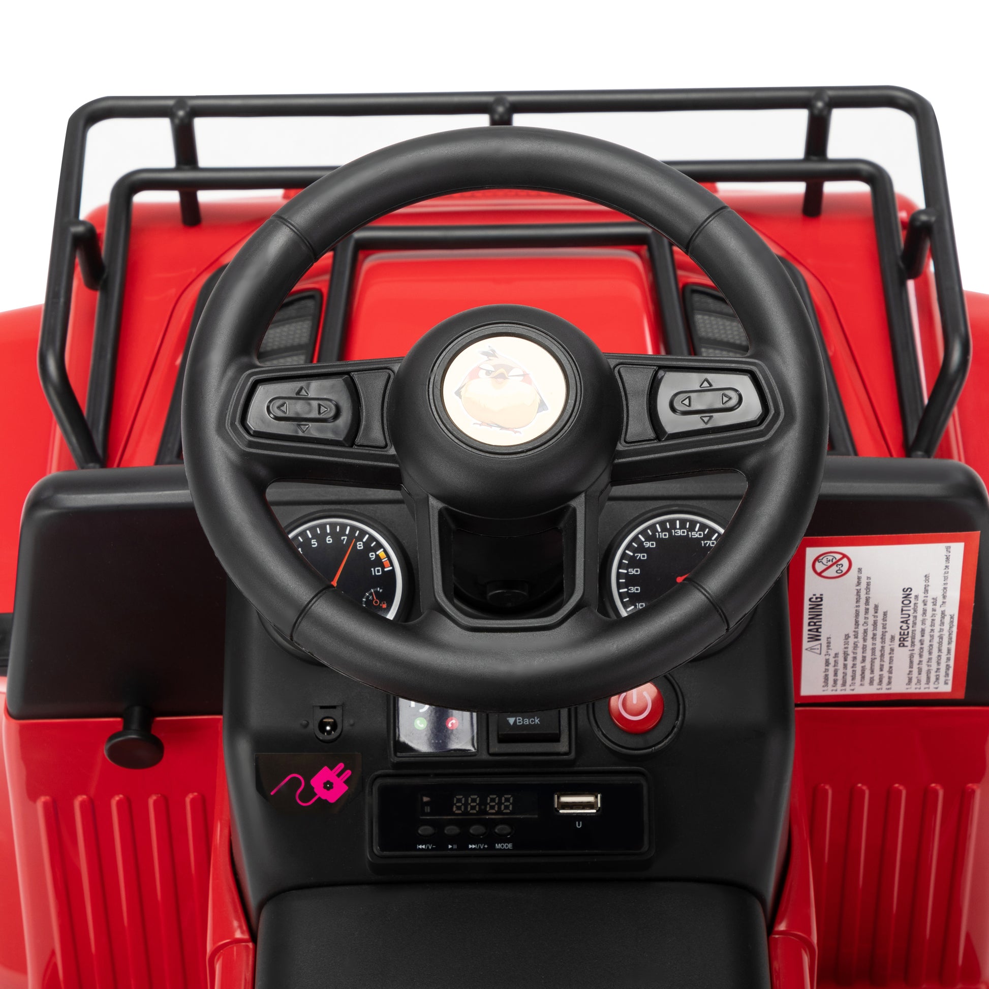 Red Little Bird Jeep Red Black Polypropylene