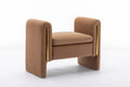 031 Velvet Fabric Single Bench Shoe Bench Makeup Bench For Bedroom Indoor,Coffee Wood Bedroom Brown Solid Eucalyptus Wood Tufted Coffee Polyester Velvet Backless Soft Modern Foam Velvet