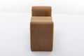 031 Velvet Fabric Single Bench Shoe Bench Makeup Bench For Bedroom Indoor,Coffee Wood Bedroom Brown Solid Eucalyptus Wood Tufted Coffee Polyester Velvet Backless Soft Modern Foam Velvet