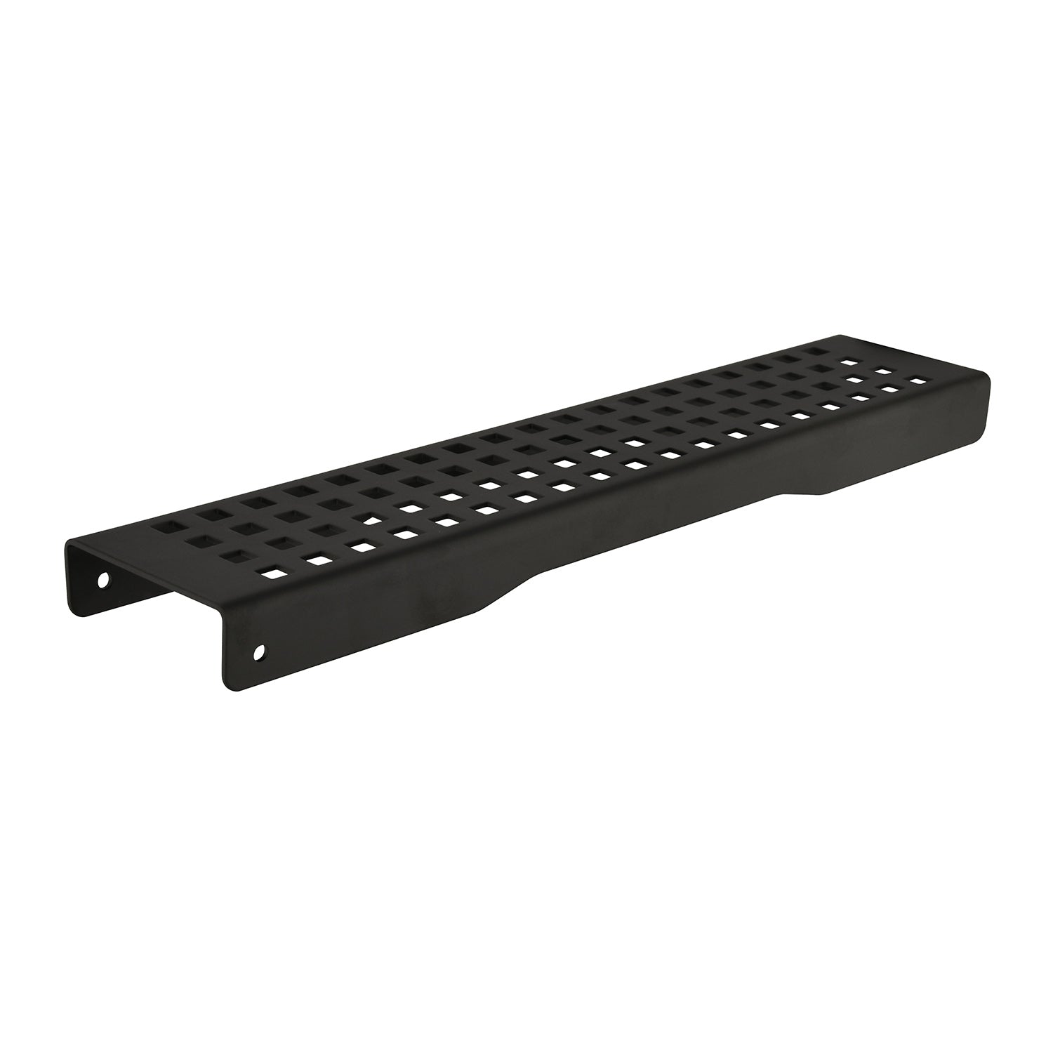 12 Inches Linear Shower Drain, Included Hair Strainer And Leveling Feet Matt Black Stainless Steel