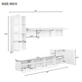 High Gloss Tv Stand With Large Storage Space, Media Console For Tvs Up To 78