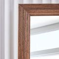 Third Generation Packaging Upgrade, Thickened Border, Brown Wood Grain Solid Wood Frame Full Length Mirror, Dressing Mirror, Bedroom Entrance, Decorative Mirror, And Floor Standing Mirror.65