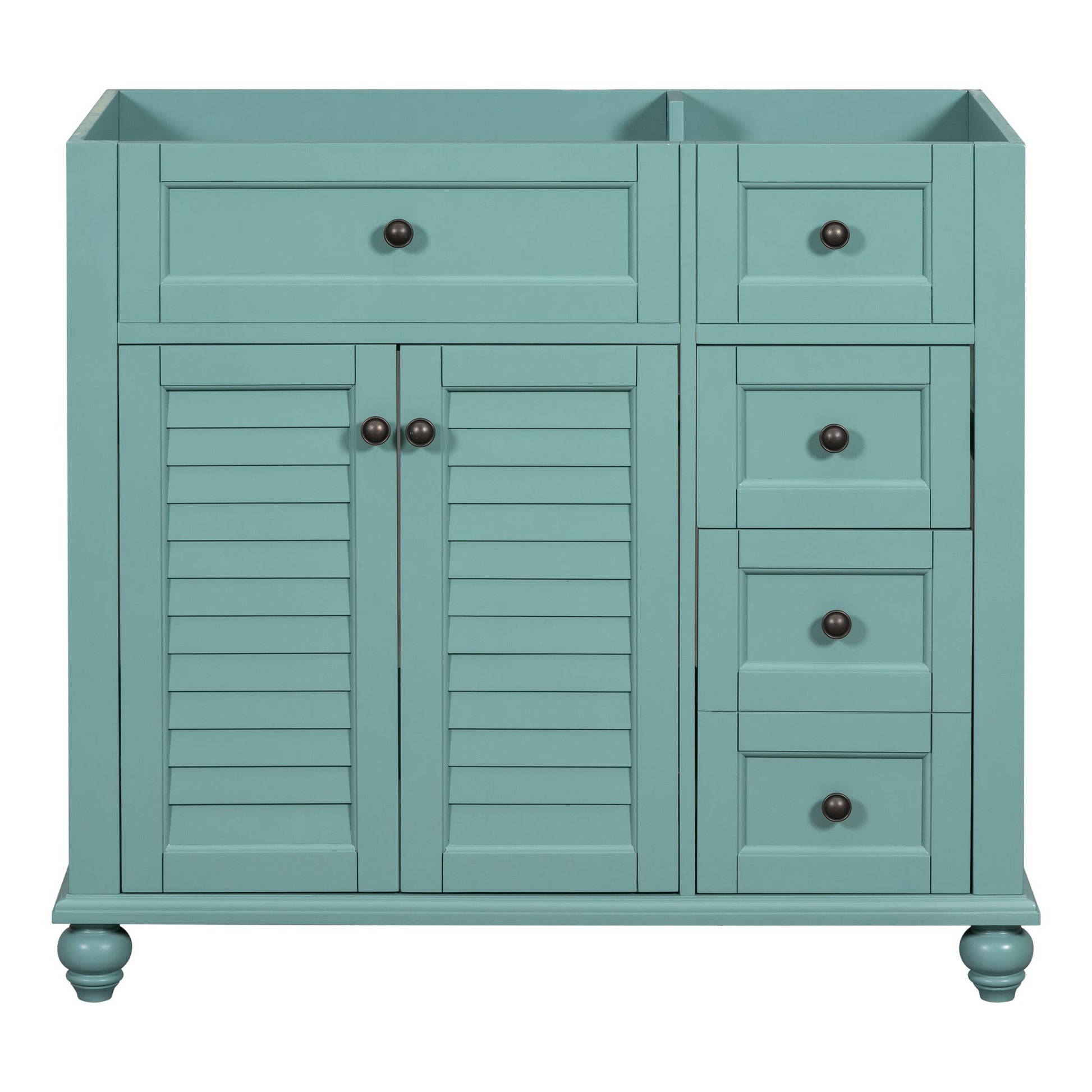 36'' Bathroom Vanity without Top Sink, Free Standing 2-blue-green-2-1-soft close