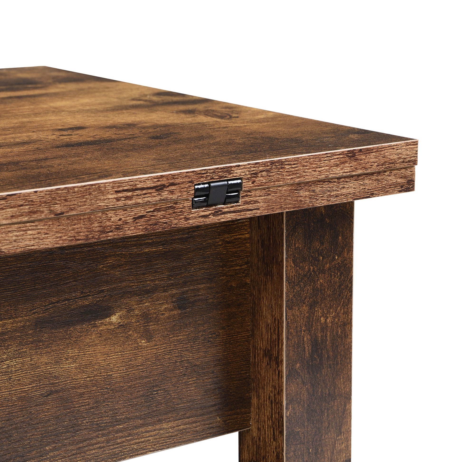 Lift Top Coffee Table, Multi Functional Coffee Table With Open Shelves, Modern Lift Tabletop Dining Table For Living Room, Home Office, Rustic Brown Rustic Brown Primary Living Space Particle Board