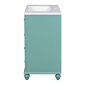 36'' Bathroom Vanity With Undermount Sink,Free Standing Vanity Set With 2 Drawers& Soft Closing Doors,Solid Wood Frame Bathroom Storage Cabinet 2 Blue Green 2 1 Soft Close Doors Bathroom Freestanding Solid Wood Mdf Resin Painted