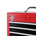 3 Drawer Rolling Tool Chest with Wheels, Tool Chest red-steel