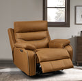 Liyasi Dual Okin Motor Rocking And 240 Degree Swivel Single Sofa Seat Recliner Chair Infinite Position ,Head Rest With Power Function Yellow Brown Polyester Metal Power Remote Primary Living Space Soft Cushion Back American Design Beech Pillow Top Arms
