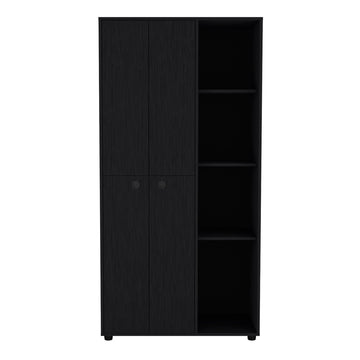 Armoire Boise, Bedroom, Black Black Particle Board Engineered Wood