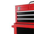 3 Drawer Rolling Tool Chest with Wheels, Tool Chest red-steel