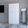 Wardrobe Erie, Bedroom, White White Particle Board Engineered Wood