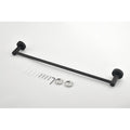 6 Piece Bathroom Towel Rack Set Wall Mount matte black-aluminium