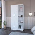 Armoire Dover, Bedroom, White White Particle Board Engineered Wood