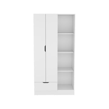 Armoire Dover, Bedroom, White White Particle Board Engineered Wood