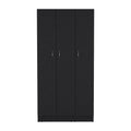 Wardrobe Erie, Bedroom, Black Black Particle Board Engineered Wood