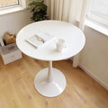 White Round Dining Table, 31.5