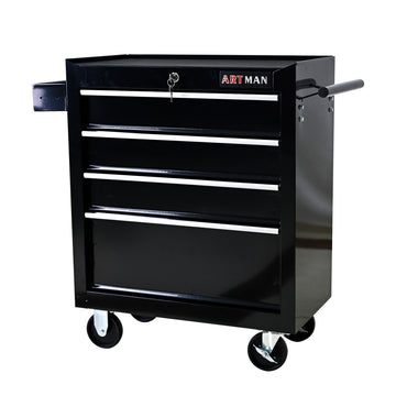 4 Drawers Multifunctional Tool Cart With Wheels