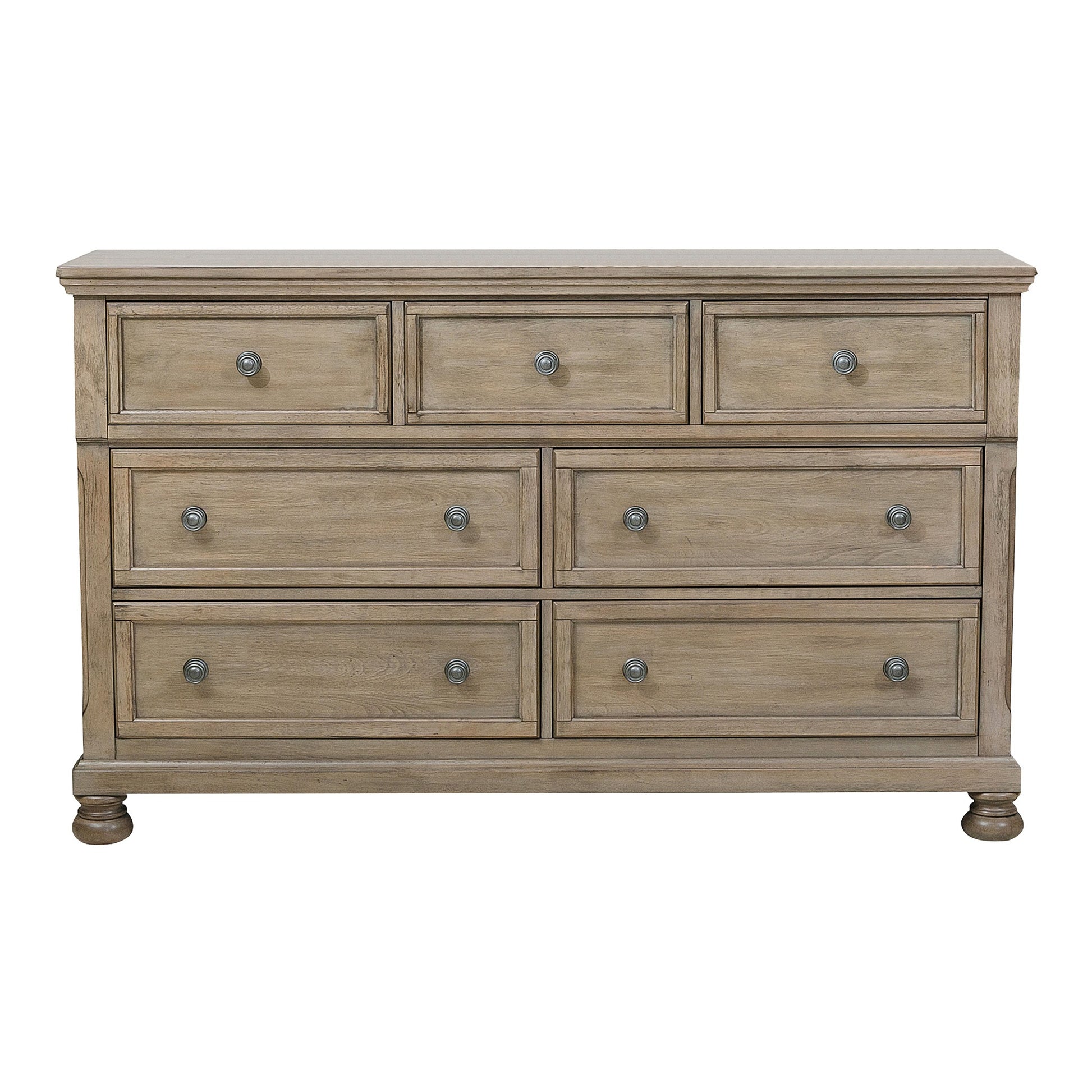 Classic Bedroom Furniture 1Pc Dresser With 7 Drawers And Jewelry Tray Traditional Design Furniture Gray Finish Gray Bedroom Classic,Traditional,Transitional Wood