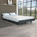 Twin Bed Base Cervants, Bedroom, Smokey Oak Twin Gray Particle Board Engineered Wood