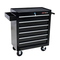 6 Drawers Multifunctional Tool Cart With Wheels Black Black Steel