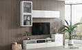 High Gloss Tv Stand With Large Storage Space, Media Console For Tvs Up To 78