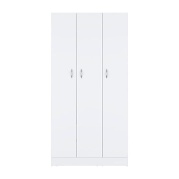 Wardrobe Erie, Bedroom, White White Particle Board Engineered Wood