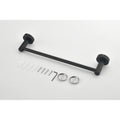 6 Piece Bathroom Towel Rack Set Wall Mount Matte Black Aluminium