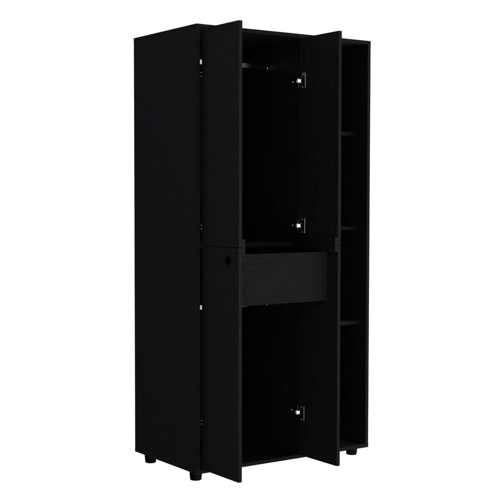 Armoire Boise, Bedroom, Black Black Particle Board Engineered Wood